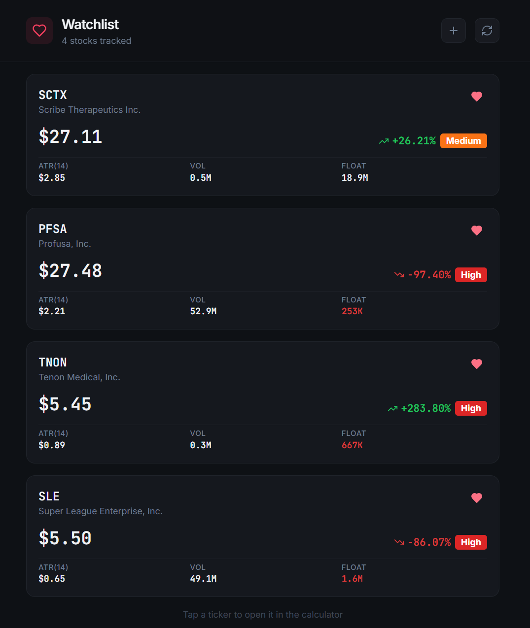 Custom Watchlists preview